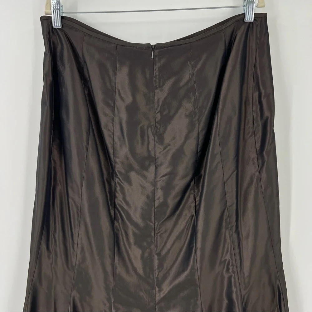 Carmen Marc Valvo 2 Piece MOTB Elegant Evening Wedding Attire Brown 16 - Picture 12 of 14